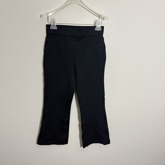 SPANX The Perfect Pant Kick Flare Cropped Slimming Ponte Pants Black Size S - Picture 2 of 6